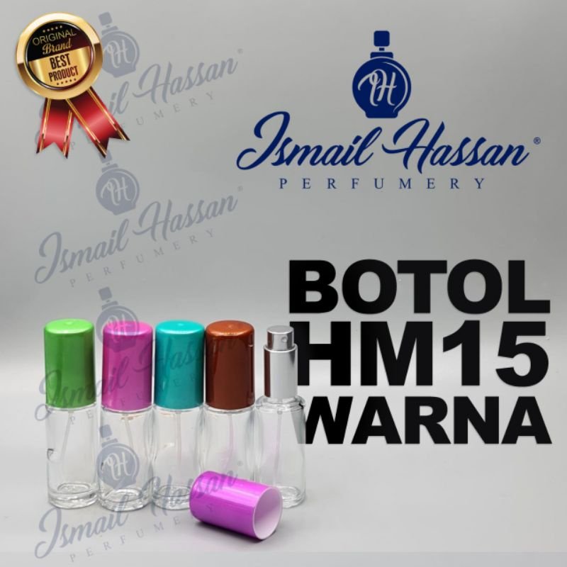 Botol Spray Kaca HM 15Ml Drat Seri Warna