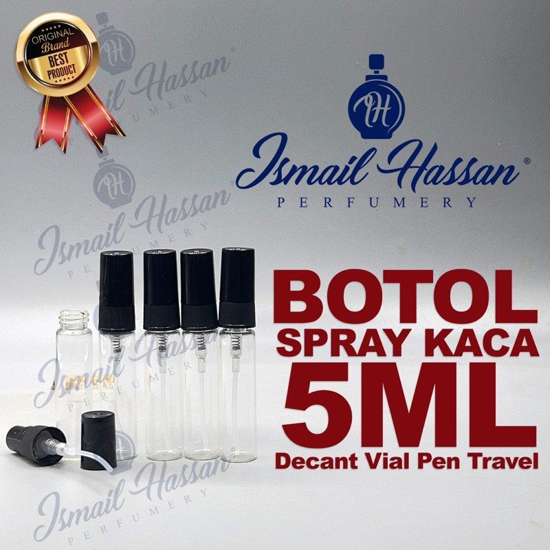 Botol Spray Kaca Ukuran 5Ml Decant Parfum Vial Travel