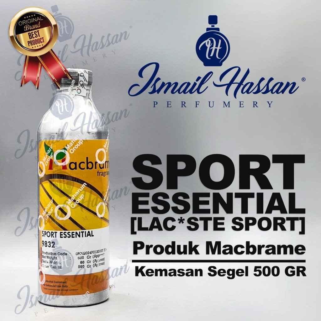 Bibit Biang Parfum Sport Essential Lakost3 Produk MACBRAME Packing Segel 500Gr