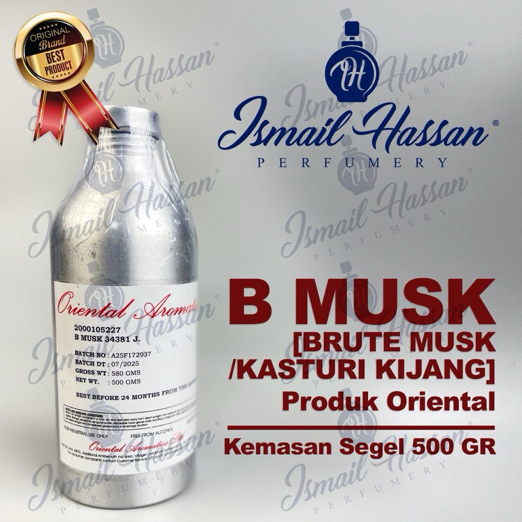 Bibit Biang Parfum Brut Musk Kasturi Kijang Produk ORIENTAL AROMATICS Packing Segel 500Gr