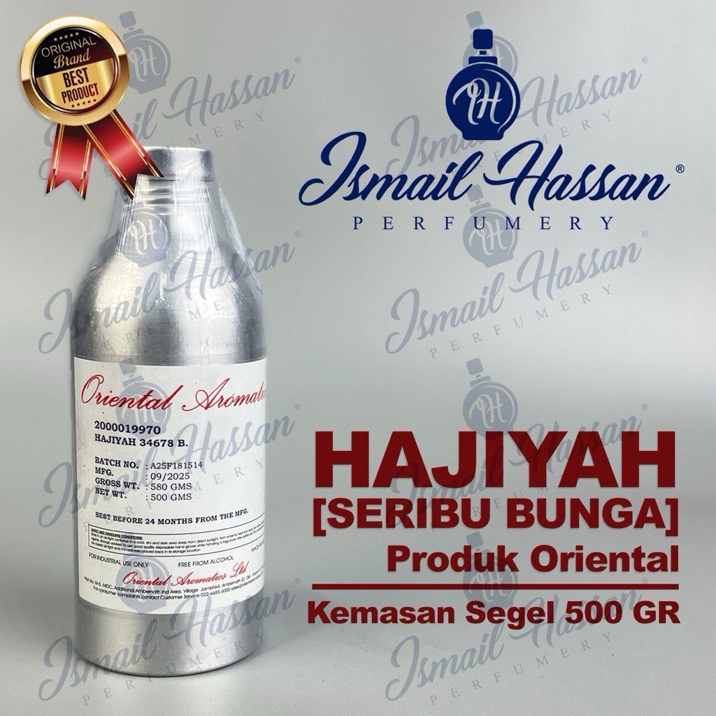 Bibit Biang Parfum Hajiah 1000 Bunga Produk ORIENTAL AROMATICS Packing Segel 500Gr