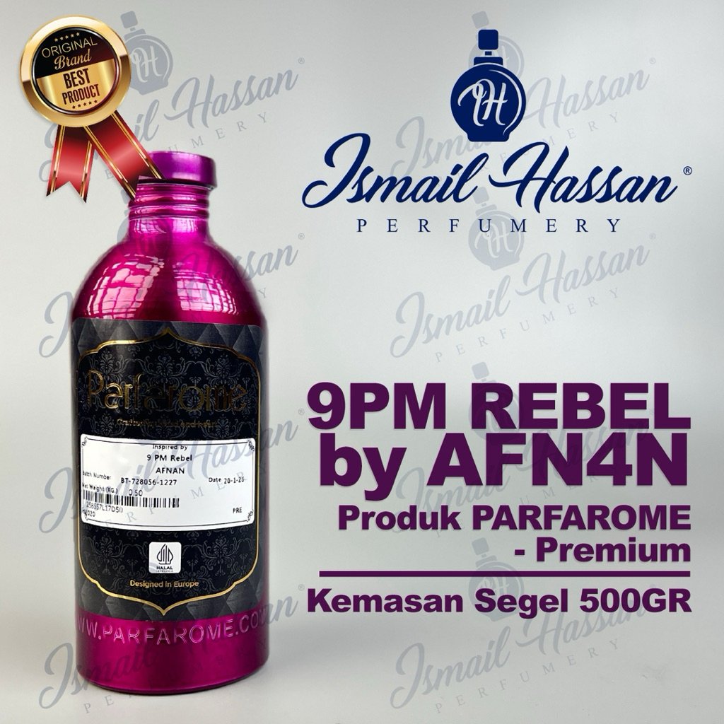 Bibit Biang Parfum PREMIUM Rebel 9Pm Produk PARFAROME Packing Segel 500Gr