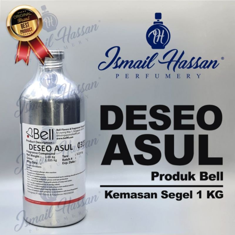 Bibit Biang Parfum Deseo Asul Produk BELL Packing Segel 1Kg