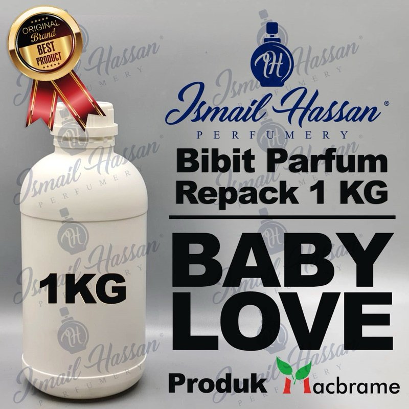 Bibit Biang Parfum REPACK Baby Love Original Produk MACBRAME Packing Botol Plastik 1Kg