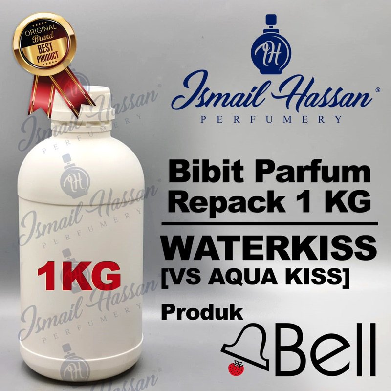 Bibit Biang Parfum REPACK Waterkiss Dan Nagita Original Produk BELL Packing Botol Plastik 1Kg