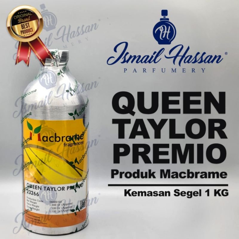 Bibit Biang Parfum Queen Taylor Premio Produk MACBRAME Packing Segel 1Kg