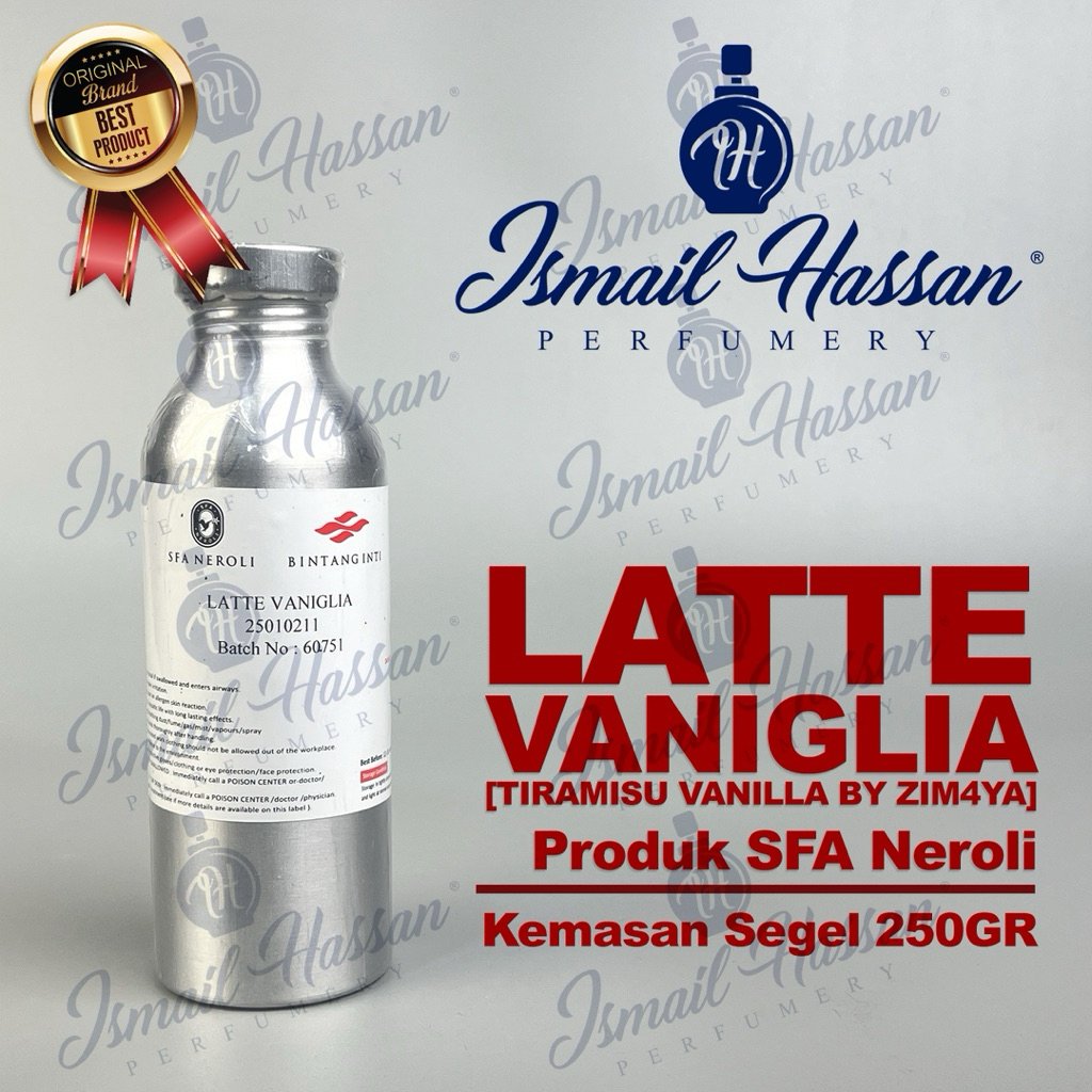 Bibit Biang Parfum Latte Vaniglia Tiramisu Vanilla Produk SFA NEROLI Packing Segel 250Gr
