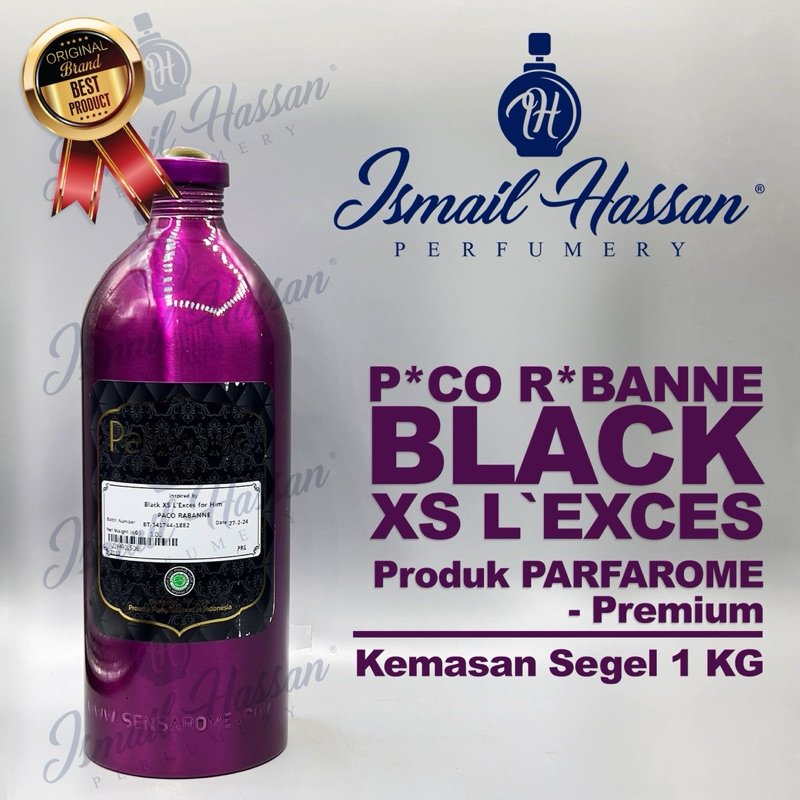 Bibit Biang Parfum PREMIUM Black XS Produk PARFAROME Packing Segel 1Kg