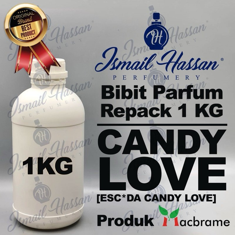 Bibit Biang Parfum REPACK Candy Love ORIGINAL Produk MACBRAME Packing Botol Plastik 1Kg