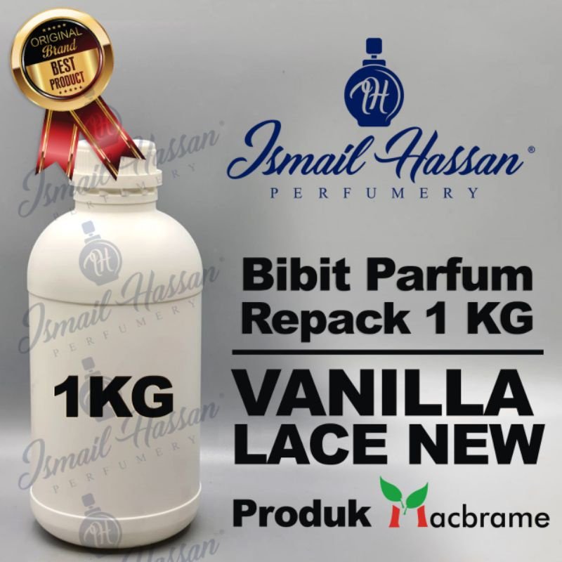 Bibit Biang Parfum Repack Vanilla Lace New Original Produk MACBRAME Packing Botol Plastik 1Kg