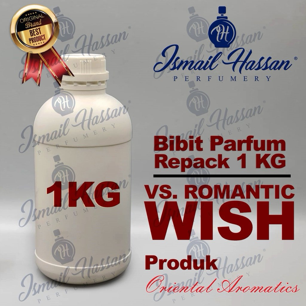 Bibit Biang Parfum REPACK Romantic Produk ORIENTAL AROMATICS Packing Botol Plastik 1Kg