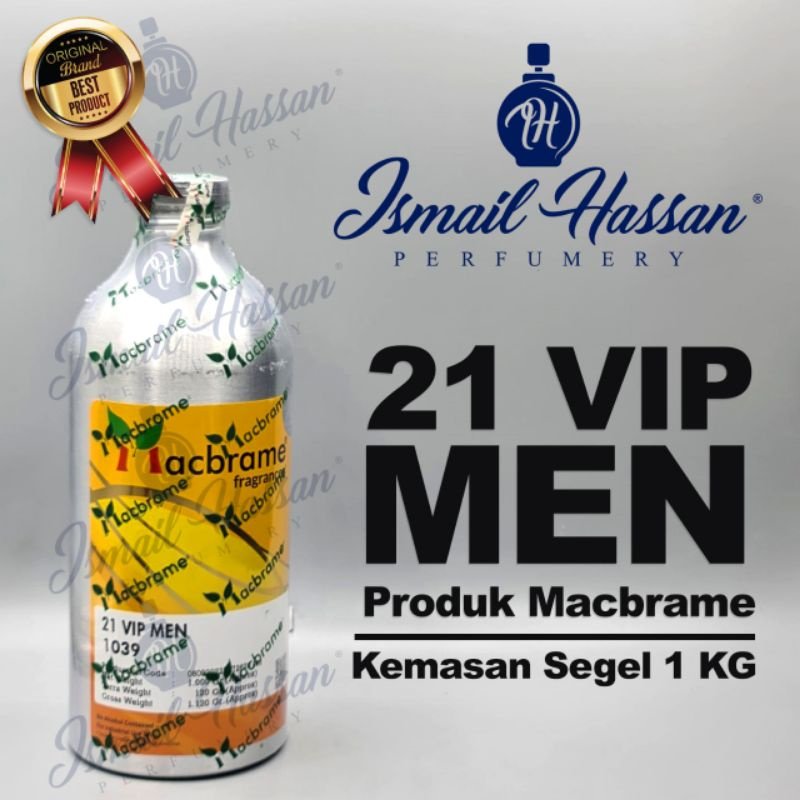 Bibit Biang Parfum 21 Vip Men Produk MACBRAME Packing Segel 1Kg