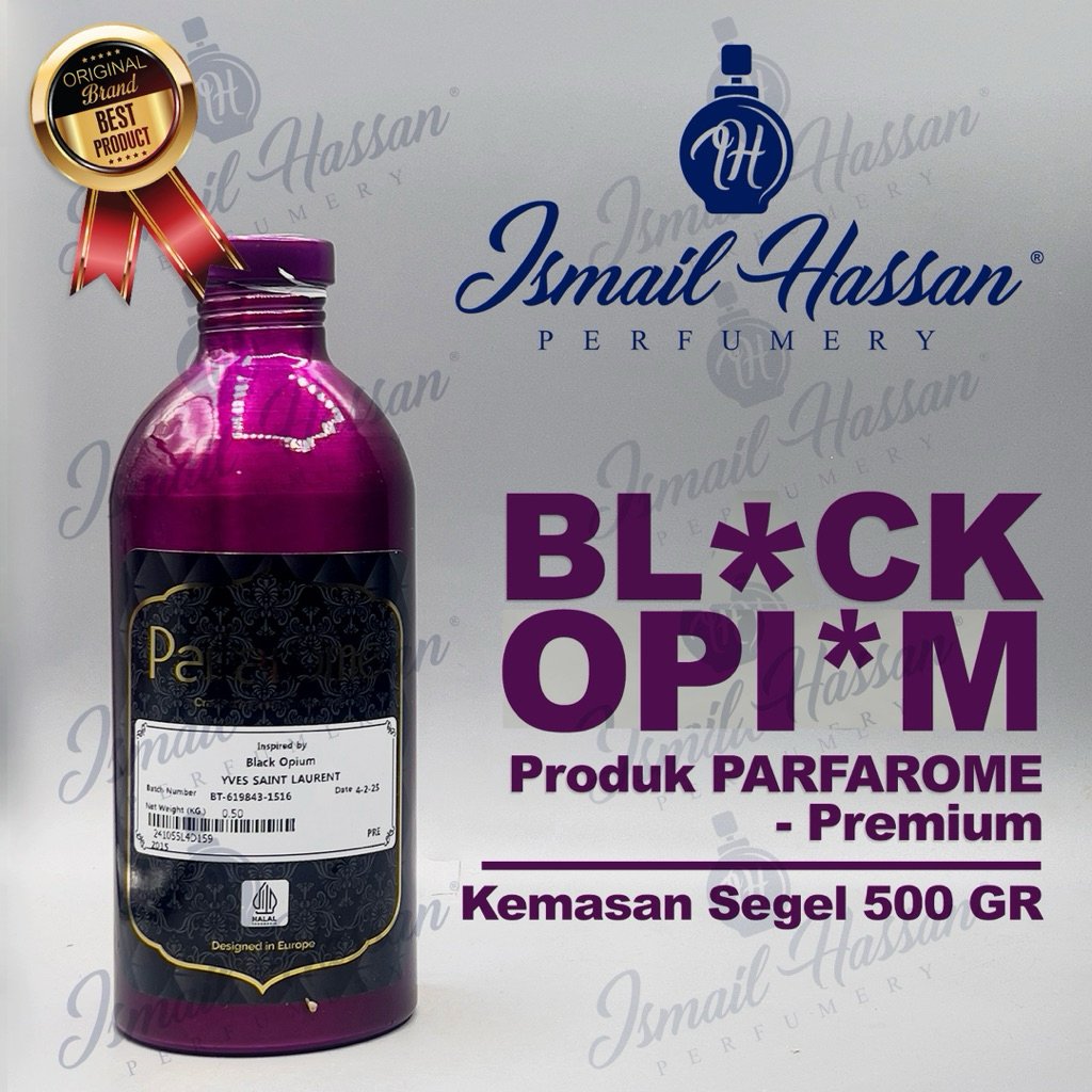 Bibit Biang Parfum PREMIUM Black Opi Produk PARFAROME Packing Segel 500Gr