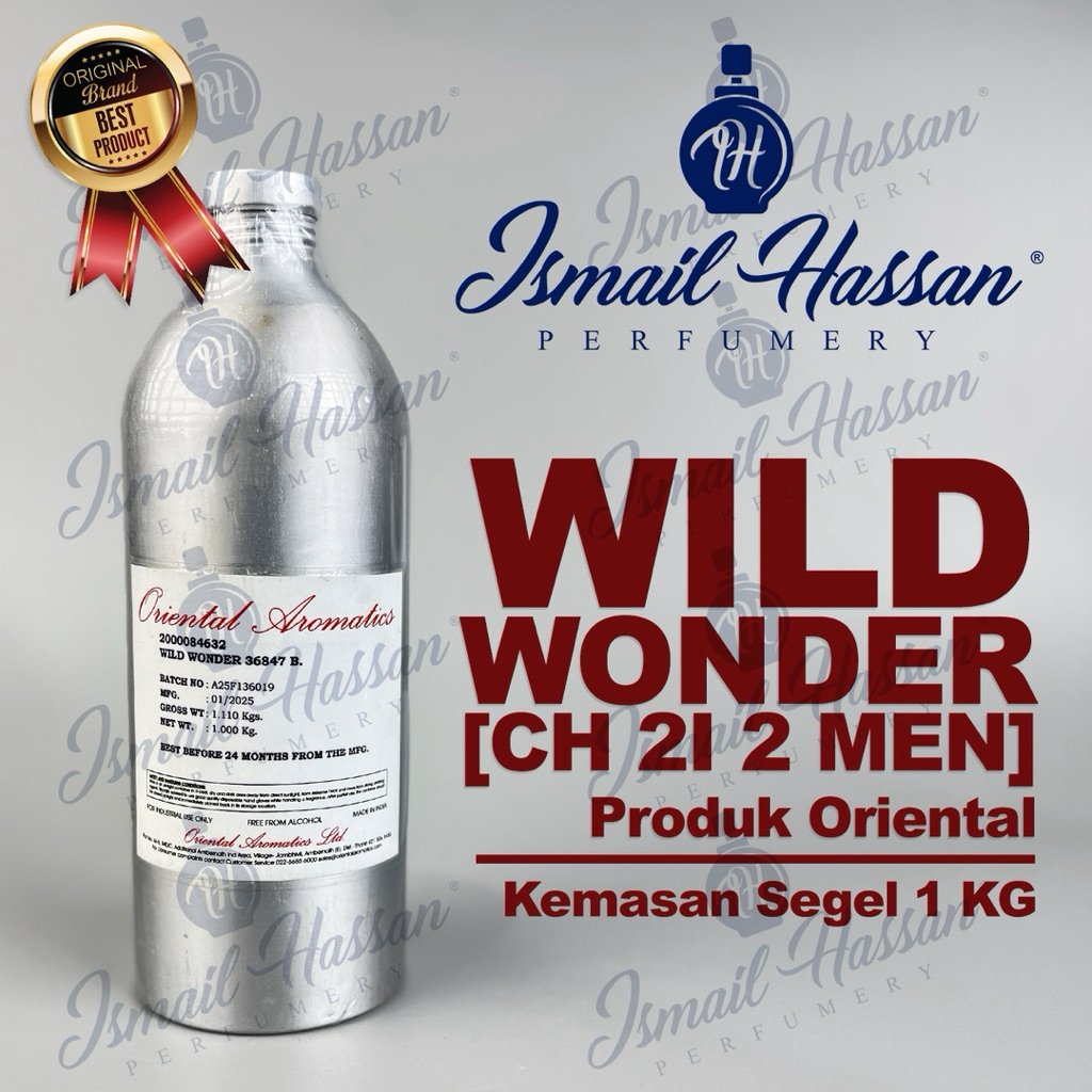 Bibit Biang Parfum Wild Wonder 21 Men Produk ORIENTAL AROMATICS Packing Segel 1Kg