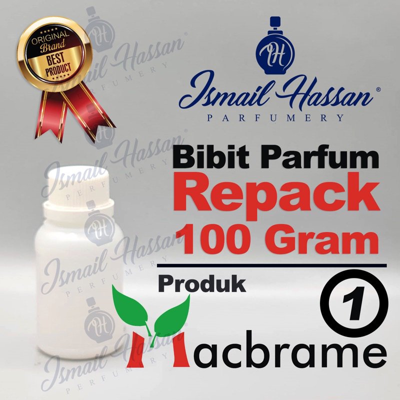 Bibit Biang Parfum REPACK no.1 Original Produk MACBRAME Packing 100Gr Botol Plastik