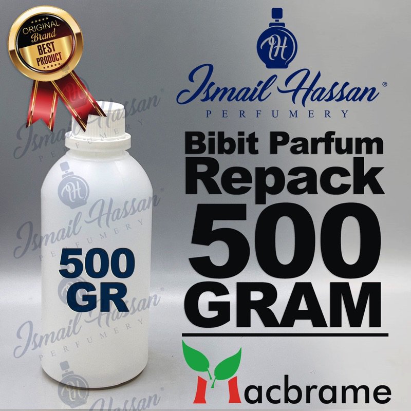Bibit Biang Parfum REPACK Original Produk MACBRAME Packing Botol Plastik 500Gr