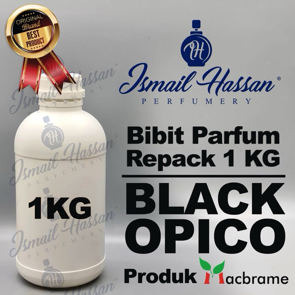 Bibit Biang Parfum Repack Black Opico Produk MACBRAME Packing Botol Plastik 1Kg