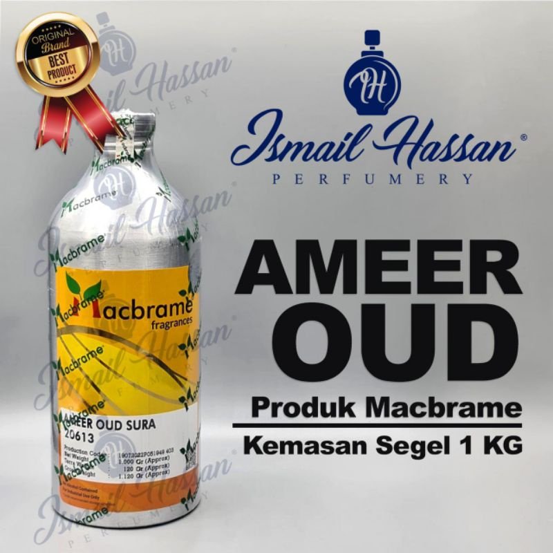 Bibit Biang Parfum Ameer Oud Sura Produk MACBRAME Packing Segel 1Kg