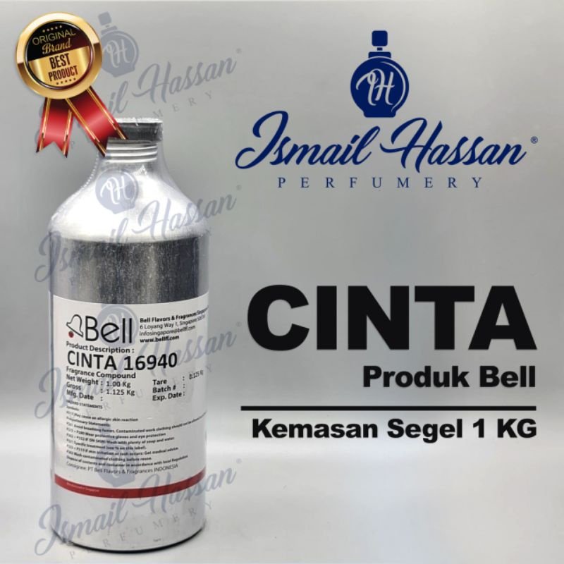 Bibit Biang Parfum Cinta Produk BELL Packing Segel 1Kg