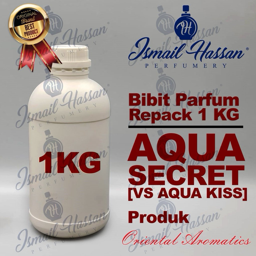 Bibit Biang Parfum REPACK Waterkiss Original Produk ORIENTAL AROMATIC Packing Botol Plastik 1Kg