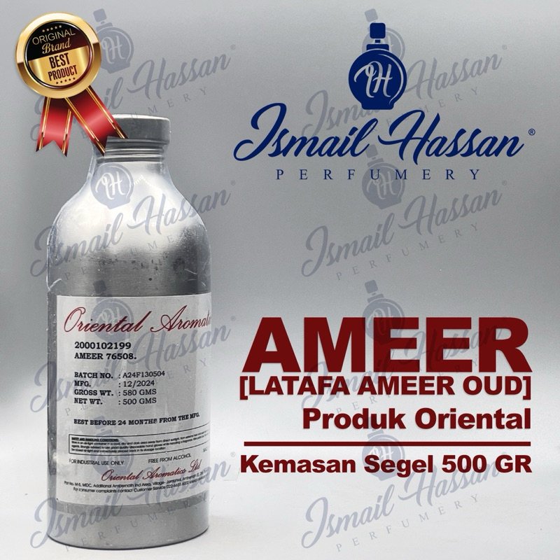 Bibit Biang Parfum Ameer Oud Tafa Produk ORIENTAL AROMATICS Packing Segel 500Gr