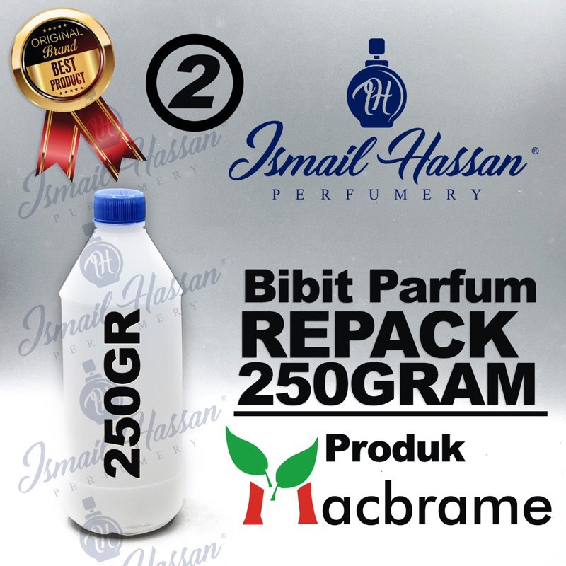 Bibit Biang Parfum REPACK no.2 Original Produk MACBRAME Packing Botol Plastik 250Gr
