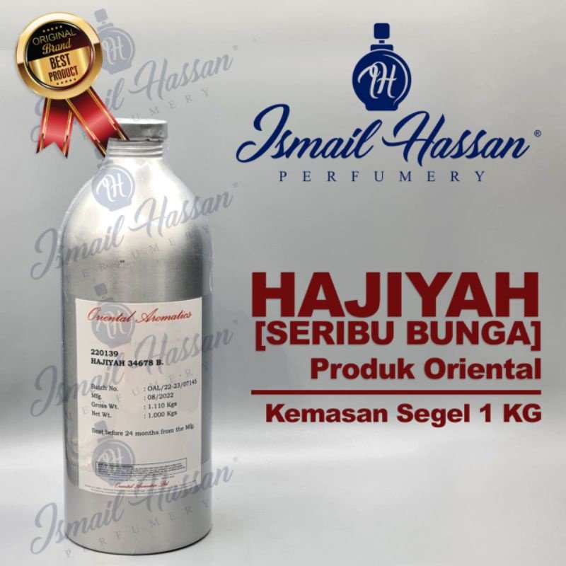 Bibit Biang Parfum Hajiah 1000 Bunga Produk ORIENTAL AROMATICS Packing Segel 1Kg