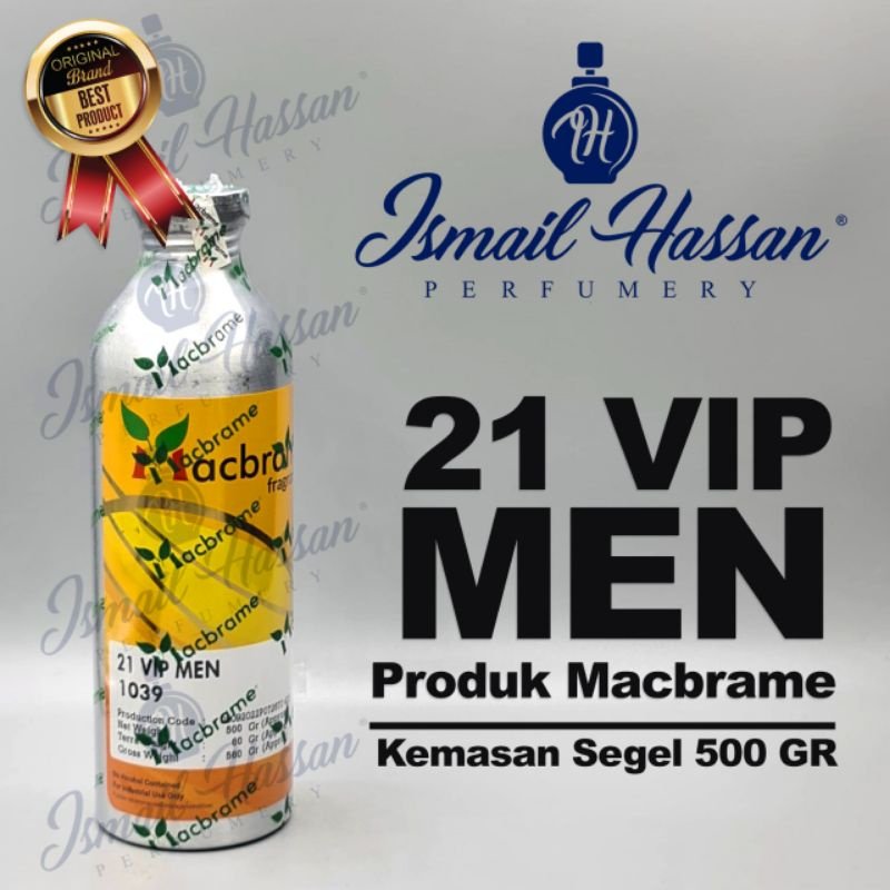 Bibit Biang Parfum 21 Vip Men Produk MACBRAME Packing Segel 500Gr