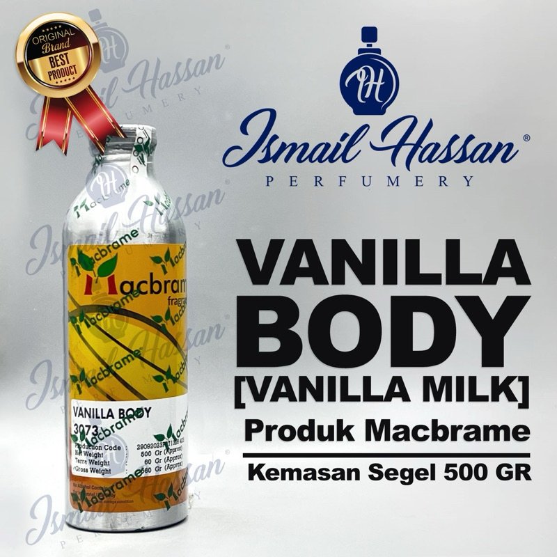 Bibit Biang Parfum Vanilla Body Vanilla Susu Produk MACBRAME Packing Segel 500Gr
