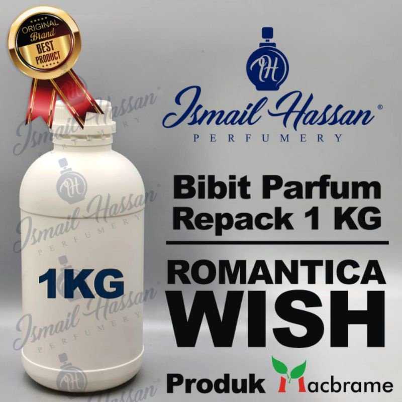 Bibit Biang Parfum REPACK Romantica Wish Produk MACBRAME Packing Botol Plastik 1Kg
