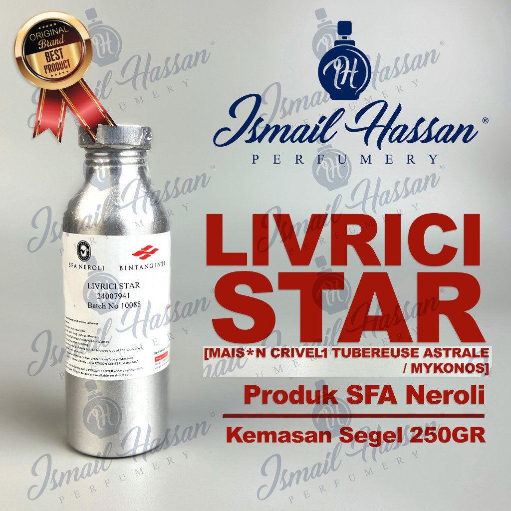 Bibit Biang Parfum Livrici Star Luminos Produk SFA NEROLI Packing Segel 250Gr