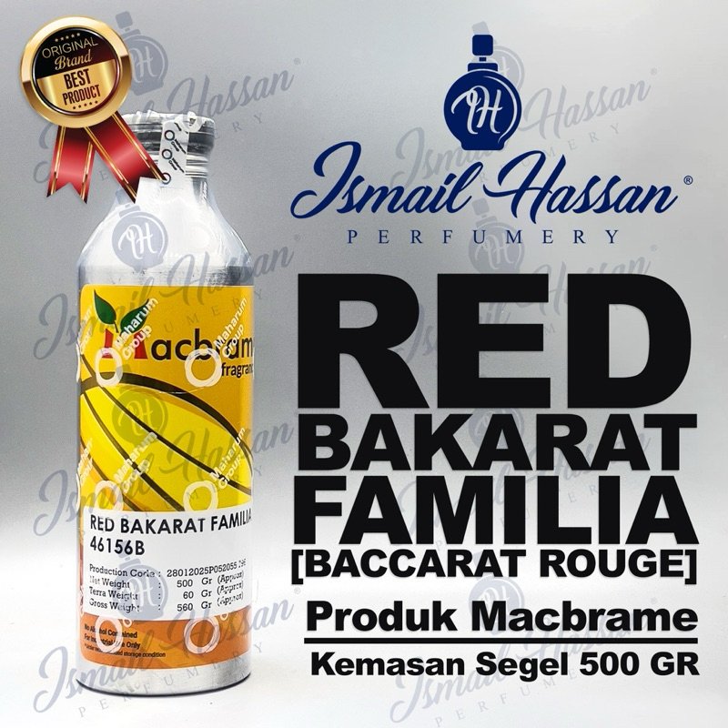 Bibit Biang Parfum Red Bakarat Familia Produk MACBRAME Packing Segel 500Gr
